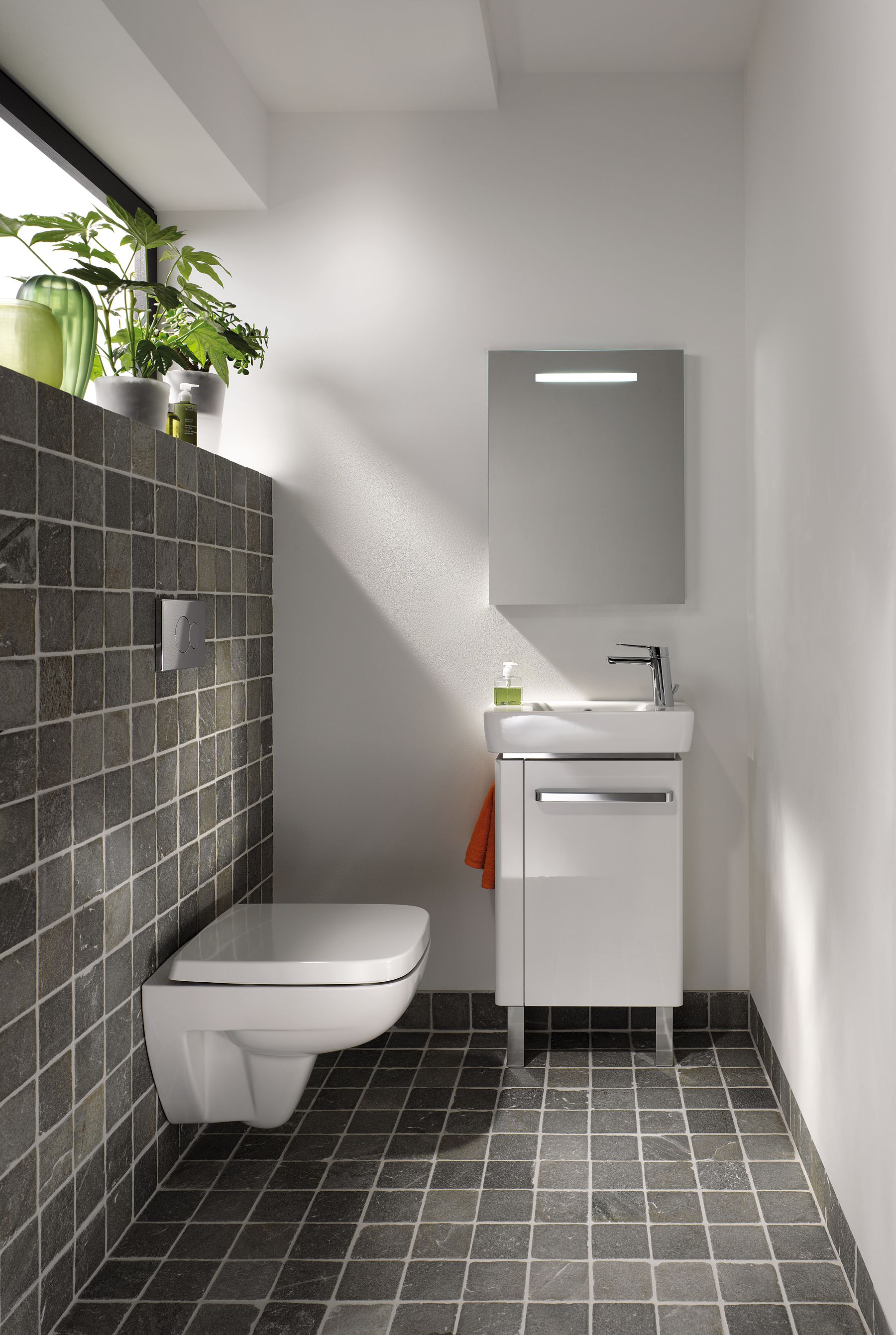 Geberit Renova Compact Унитаз подвесной,квадратный, 4,5/6 л 206145000